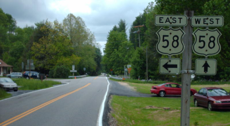 Major Highways - US 58 - Southern Virginia Is Home